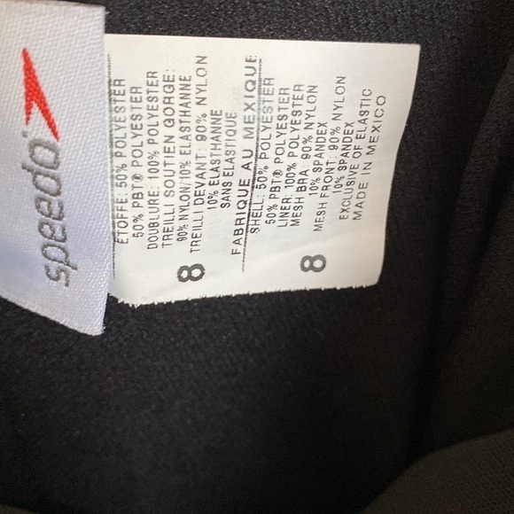 Speedo Shirred Tank One Piece Endurance and Moderate Cut Swimsuit NWT, Size 8 - Picture 6 of 10